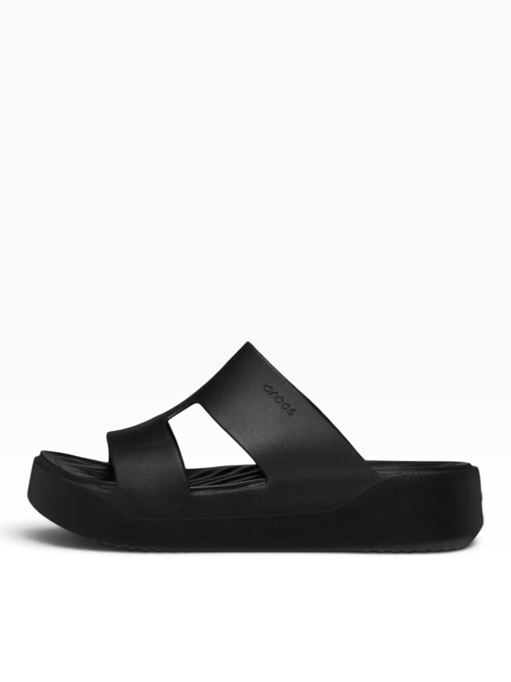 Crocs Getaway Platform H Strap Sandals Women’s Black Slide Size 9